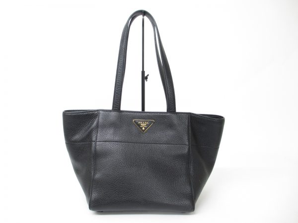 PRADA プラダ トートバッグ VIT.DAINO レザー ブラック BR5092