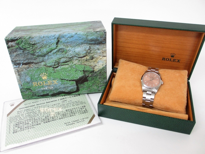 ROLEX ロレックス エアキング Ref.14000 P番（2000年製造）ピンク369アラビア文字盤