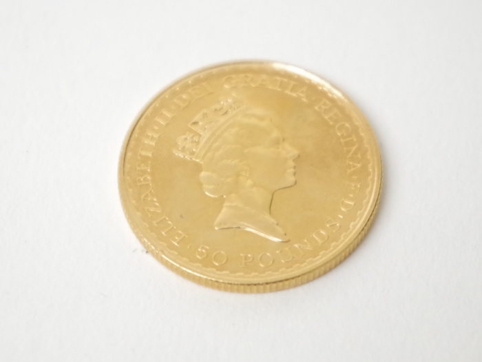 イギリス ブリタニア金貨 1/2オンス K22コイン 17.0g（2019年2月時点。買取単価は毎日変動します）