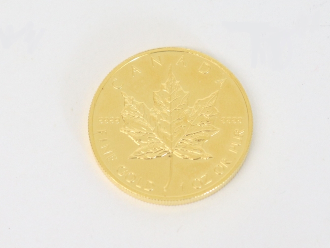 K24 メープルリーフ金貨 純金コイン 1oz 31.1g（2023年4月現在。買取価格は毎日変動します）