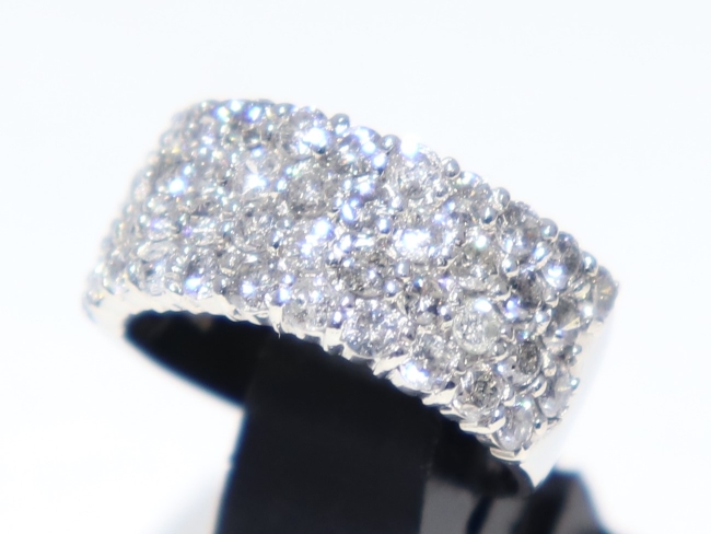 Pt900 パヴェダイヤ 2.00カラット 指輪（11月限定・査定金額5%UPキャンペーン価格!）