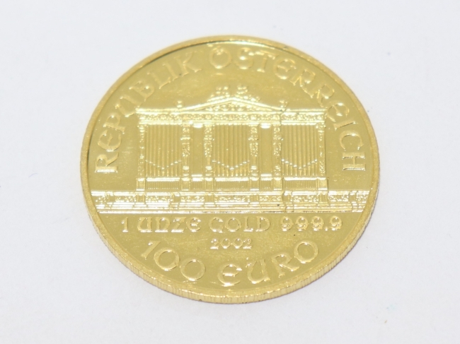 純金 オーストリア ウィーン金貨 1オンス（2025年12月現在。買取価格は毎日変動します）