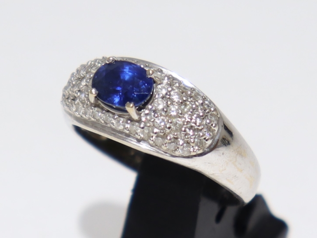 サファイア×ダイヤモンド リング Pt900 6.0g（12月限定・査定金額5%UPキャンペーン価格!）